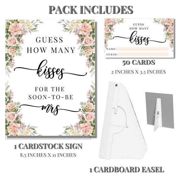 Bridal Shower Games - Wedding Shower Games - Bachelorette Games - Ideas Decor - Picture 3 of 4